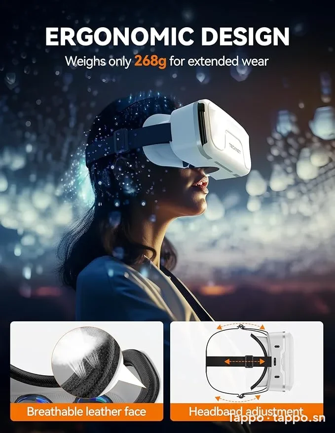 Casque VR TECKNET pour Smartphone - Neuf