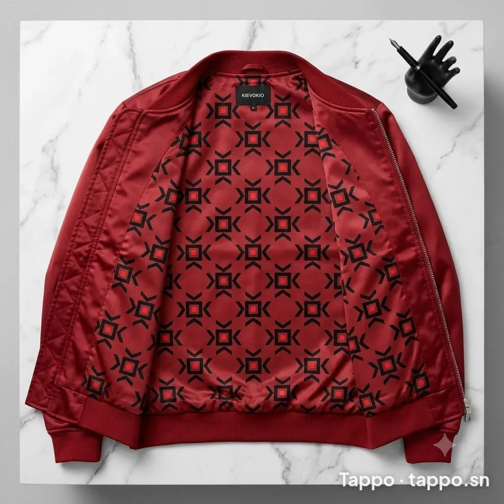 Veste Bomber Rouge KIEVOKIO - Style Unique