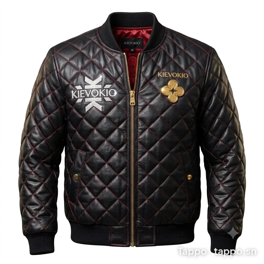 Veste Bomber KIEVOKIO noire matelassée