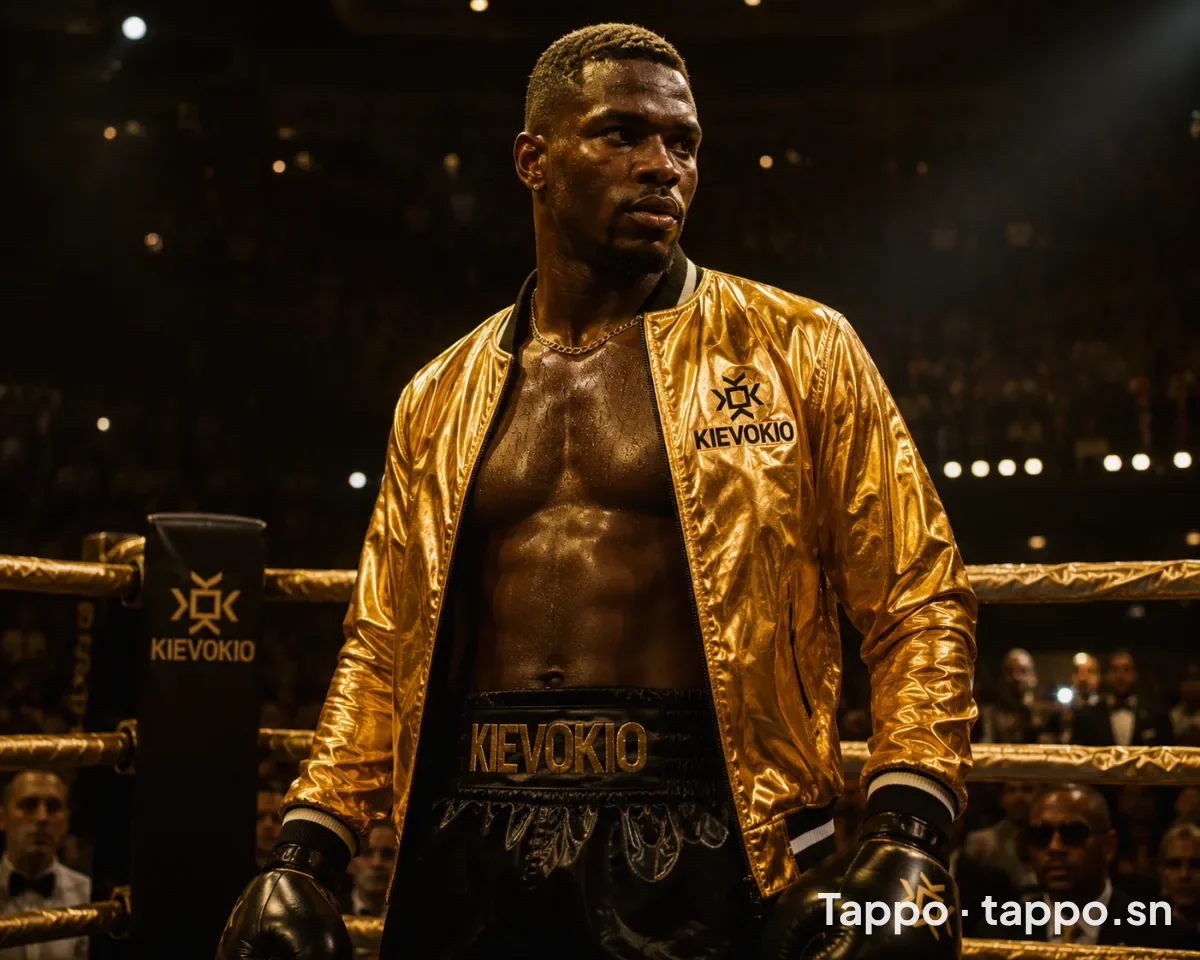 Veste bomber brillante et short de boxe KIEVOKIO