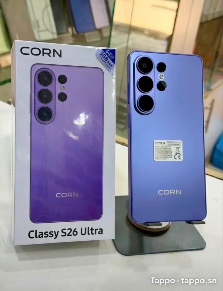 Smartphone CORN Classy S26 Ultra violet avec boite