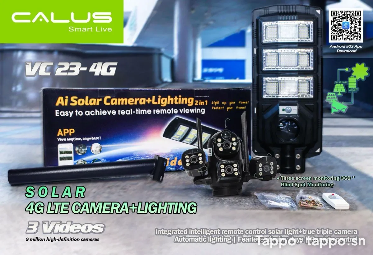 Camera Solaire 4G avec Eclairage LED Calus Smart Live