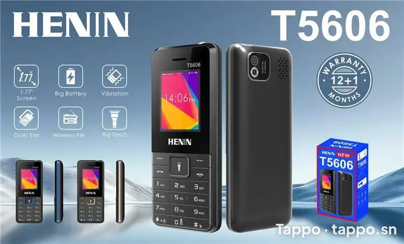 Téléphone portable HENIN T5606 Neuf avec boîte