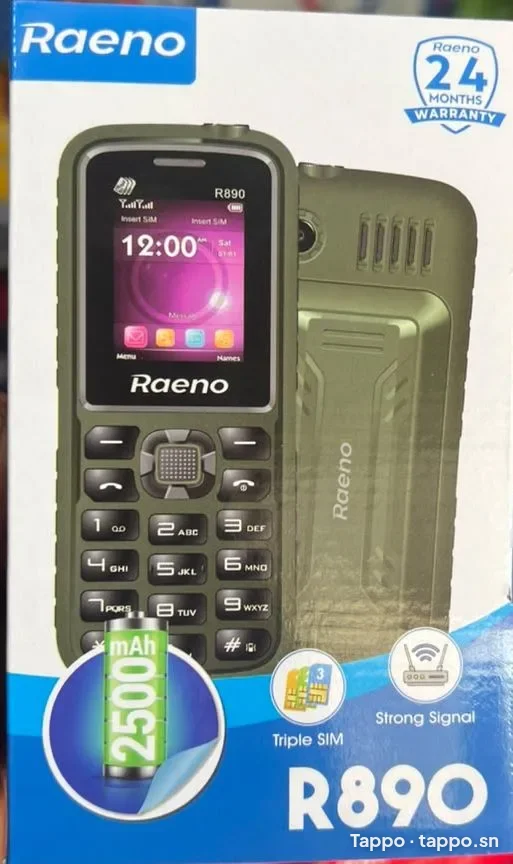 Téléphone portable Raeno R890 neuf dans sa boîte