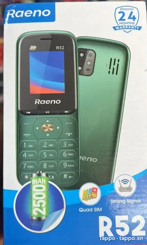 Téléphone portable Raeno R52 neuf
