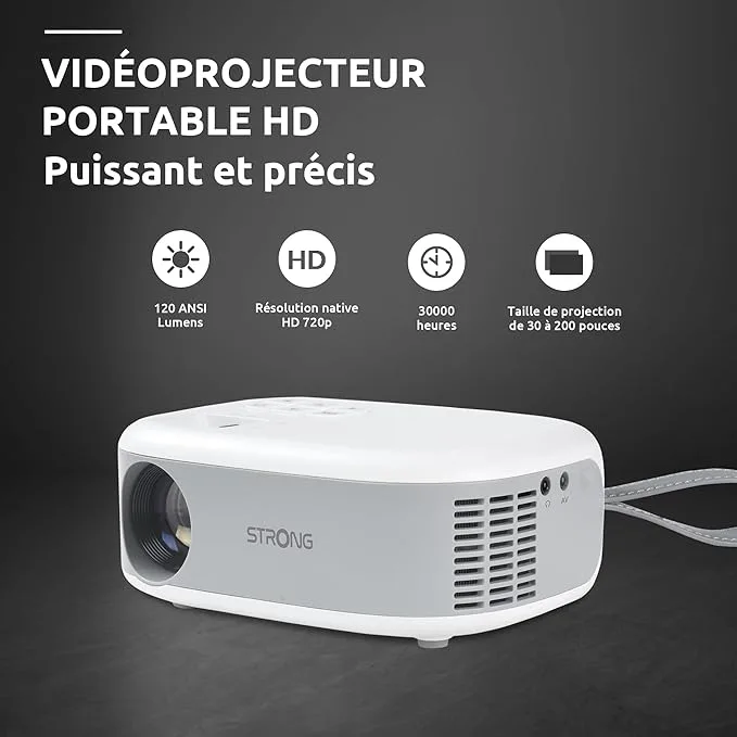 Mini Vidéoprojecteur N1 - Résolution HD 720p